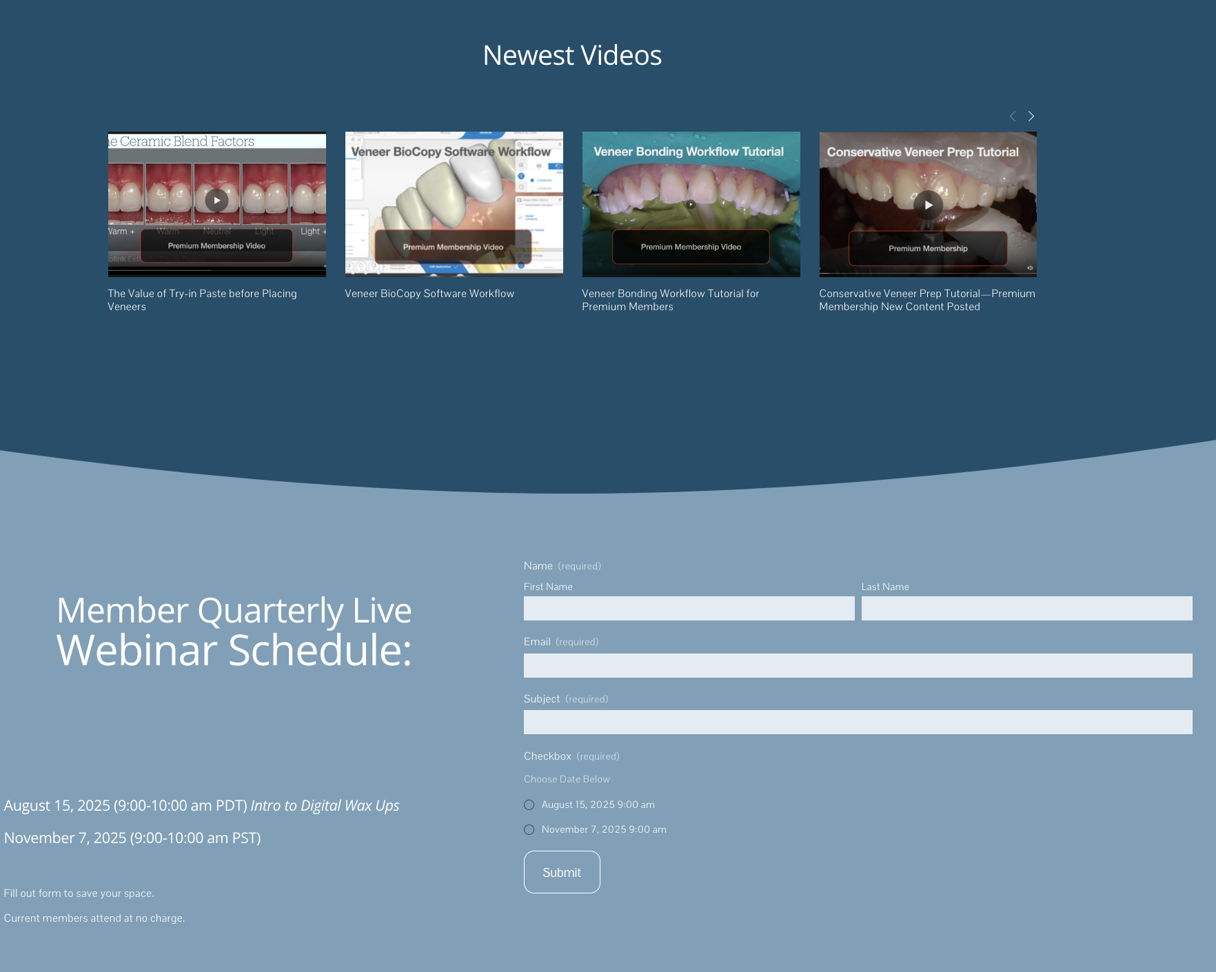 Premier membership dashboard 2