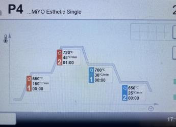 CS6 MiYO Esthetic Firing Parameters